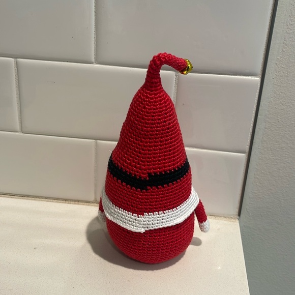 Handcrafted Santa Gnome Seasonal Christmas Crochet Decor Winter - Picture 7 of 11